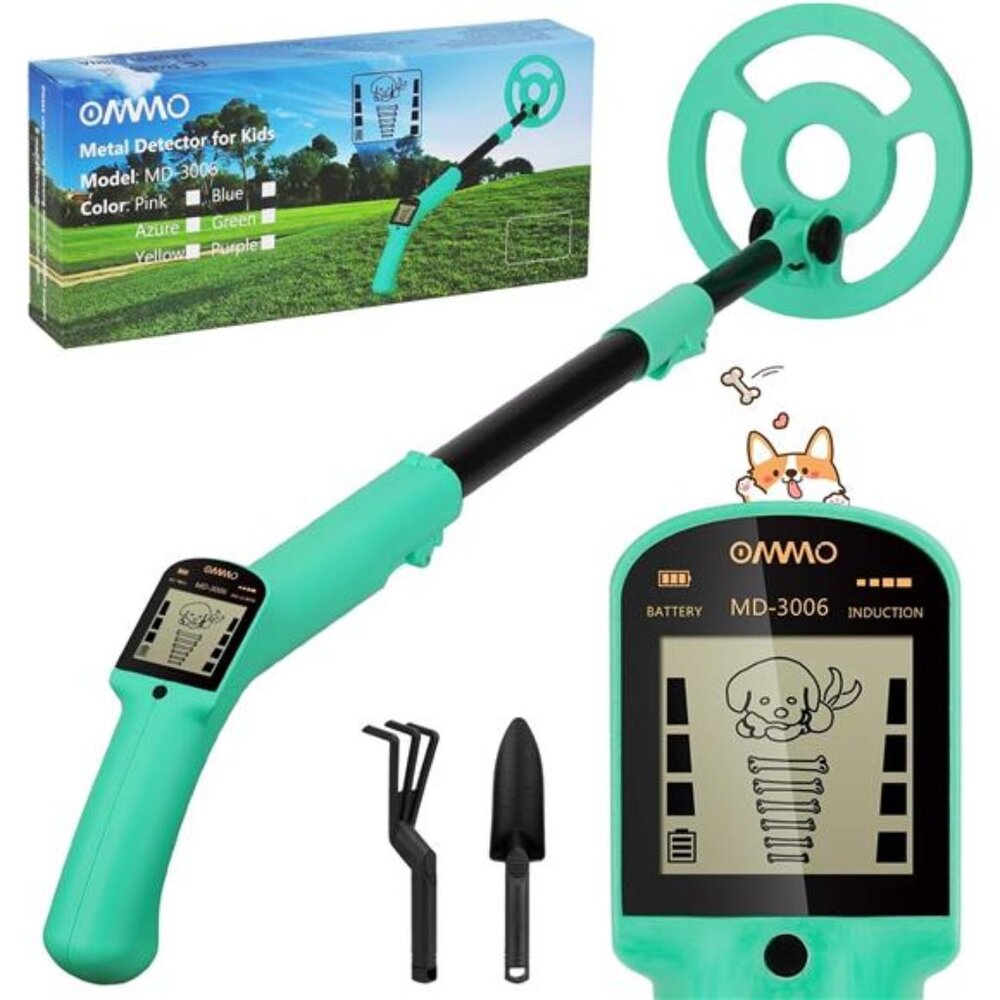 Metal Detector, Adjustable Metal Detector for Kids with Intuitive LCD
